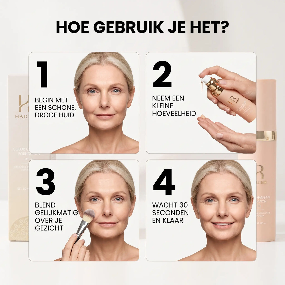 OneBlend™ | 4-in-1 Kleuradaptieve Foundation met SPF